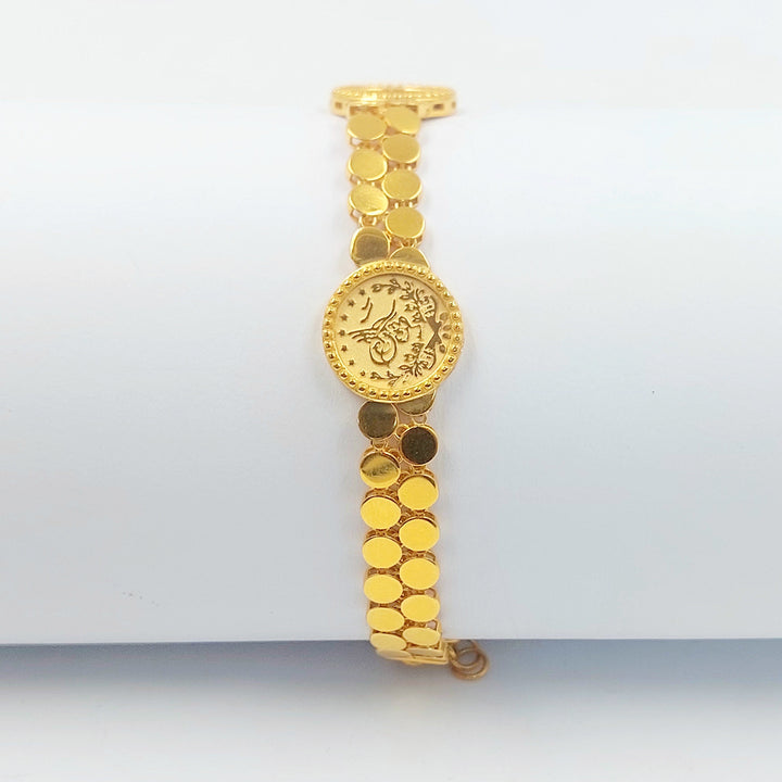 Deluxe Rashadi Bracelet Made of 21K Gold by Saeed Jewelry 