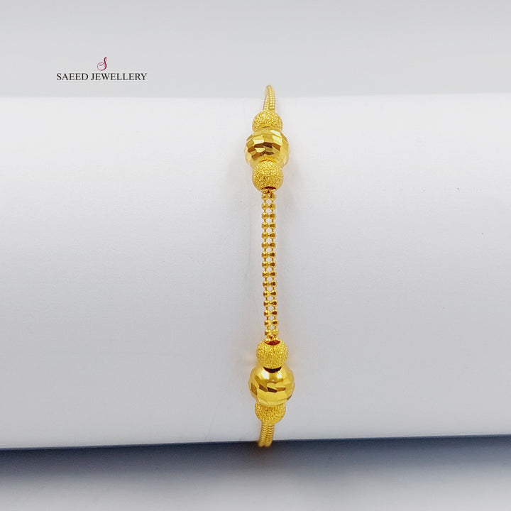 Deluxe Balls Bracelet Made of 21K Gold by Saeed Jewelry 