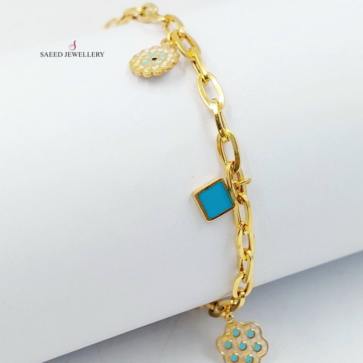 Deluxe Dandash Bracelet Made of 21K Gold by Saeed Jewelry 