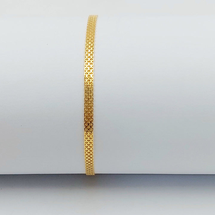 21K اسوارة مبسط اكسترا-مجوهرات الشيخ سعيد-Saeed Jewelry 