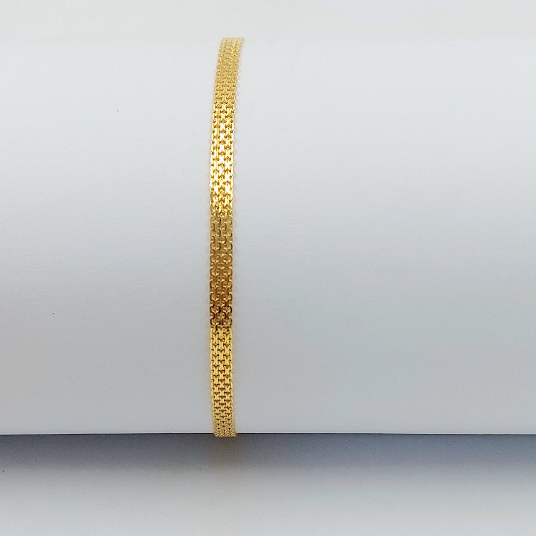 21K اسوارة مبسط اكسترا-مجوهرات الشيخ سعيد-Saeed Jewelry 