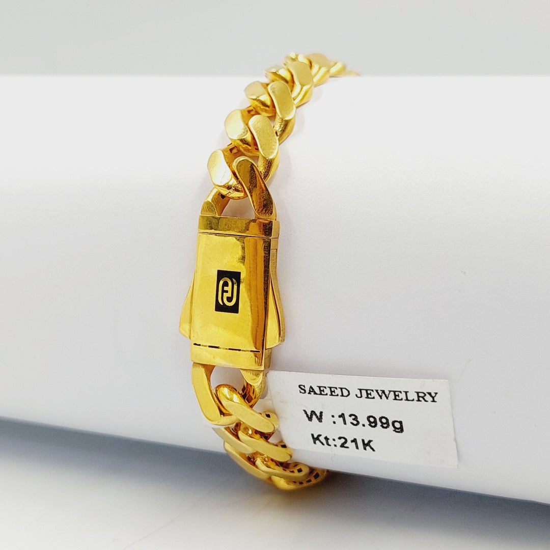 21K اسوارة جنزير اكسترا-مجوهرات الشيخ سعيد-Saeed Jewelry 