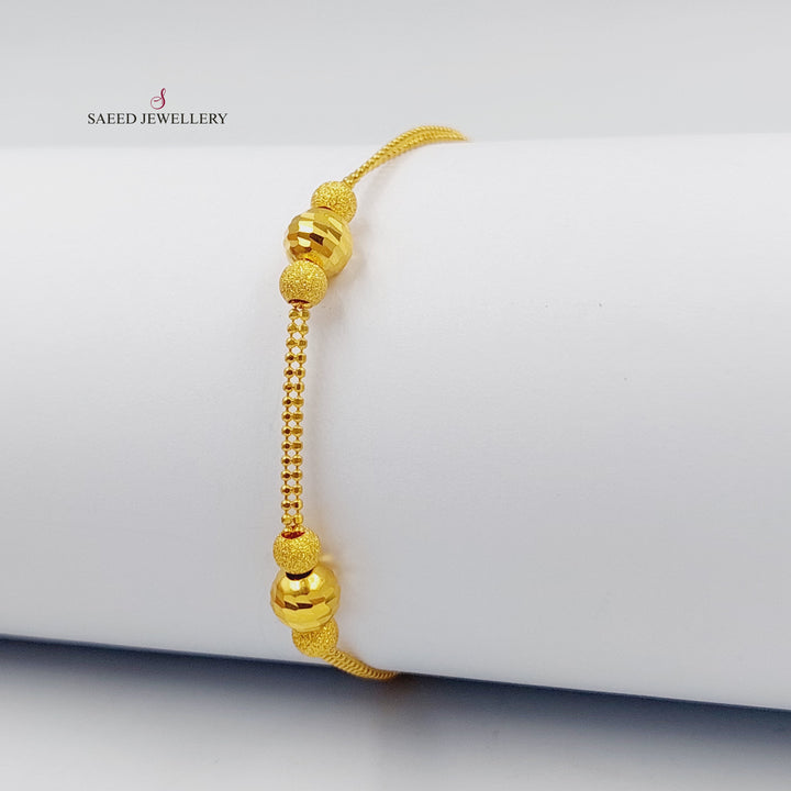 Deluxe Balls Bracelet Made of 21K Gold by Saeed Jewelry 