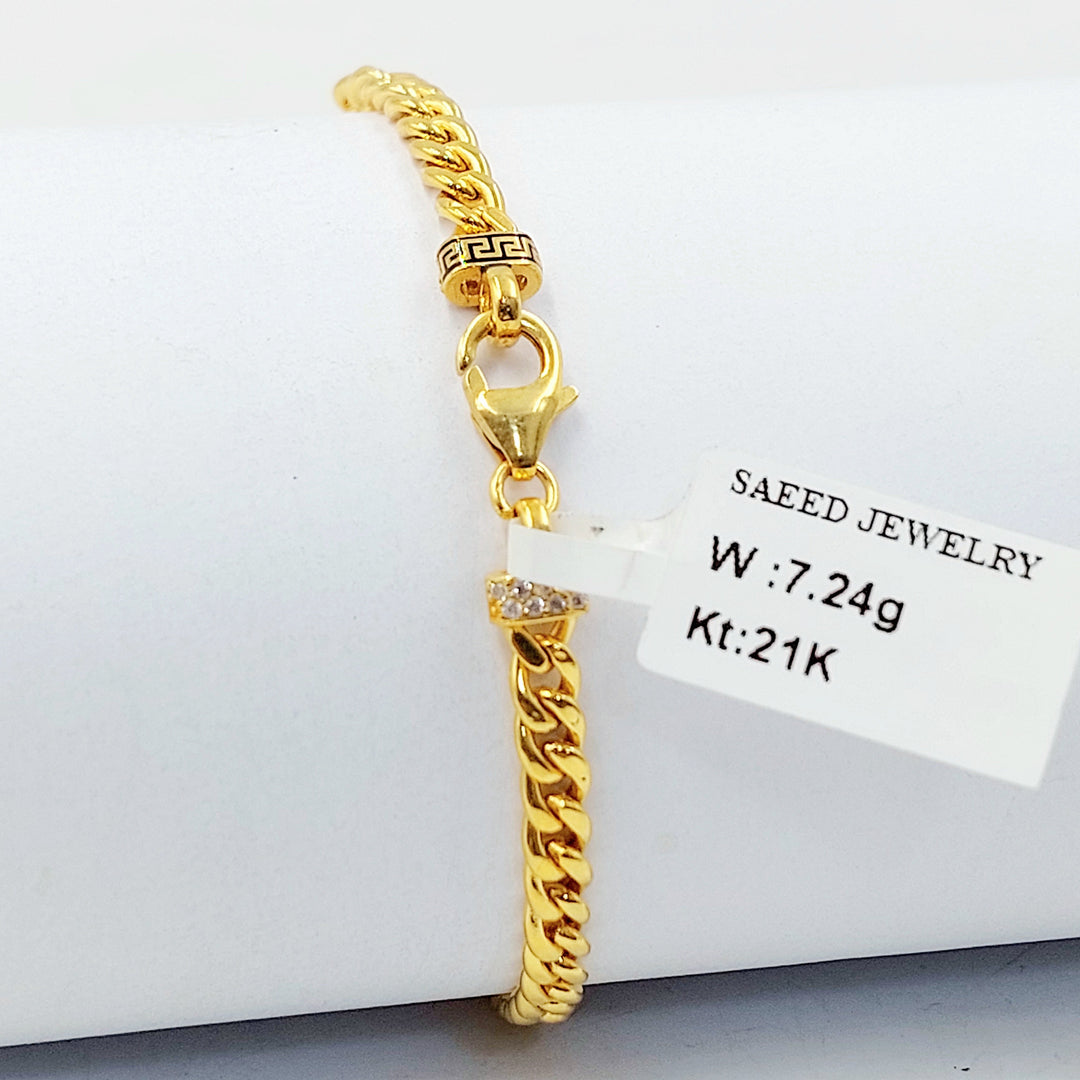 21K اسوارة جنزير اكسترا-مجوهرات الشيخ سعيد-Saeed Jewelry 