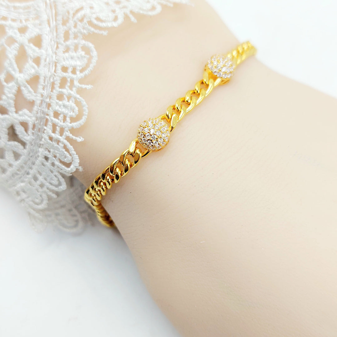 21K اسوارة جنزير اكسترا-مجوهرات الشيخ سعيد-Saeed Jewelry 