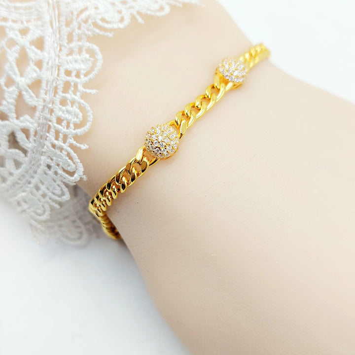 21K اسوارة جنزير اكسترا-مجوهرات الشيخ سعيد-Saeed Jewelry 