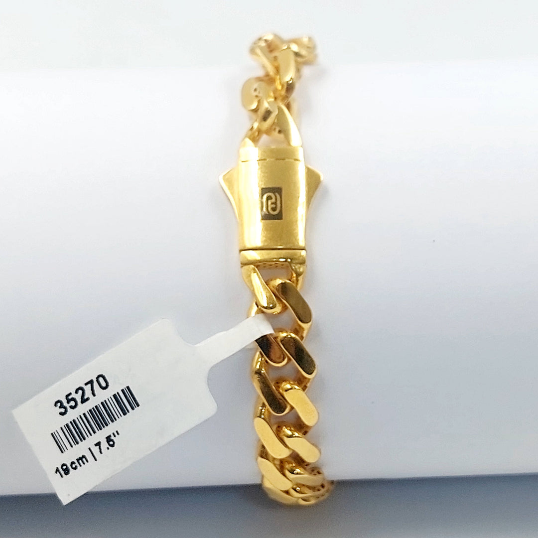 Deluxe Cuban Links Bracelet Made of 21K Gold by Saeed Jewelry 
