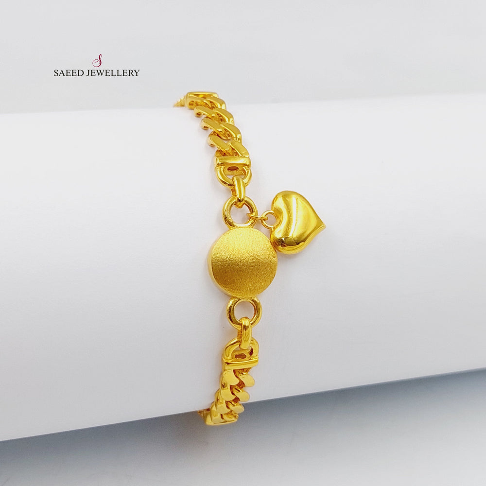 21K Gold Deluxe Turkish Bracelet by Saeed Jewelry - Image 2