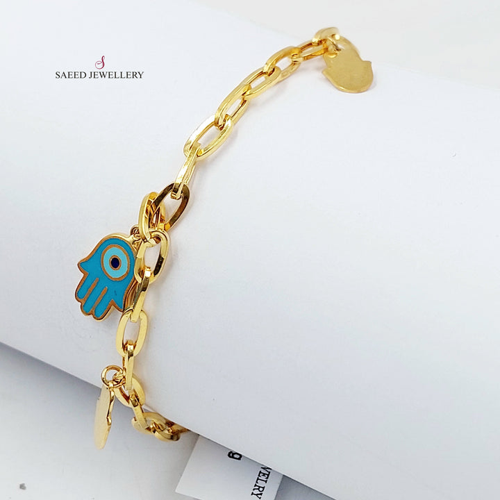 Deluxe Dandash Bracelet Made of 21K Gold by Saeed Jewelry 