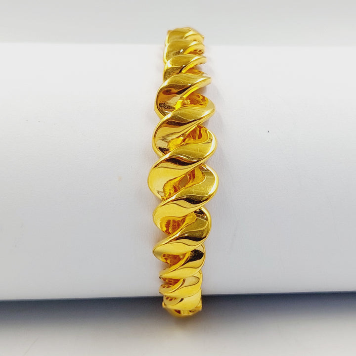 Deluxe Cuban Links Bracelet Made of 21K Gold by Saeed Jewelry 