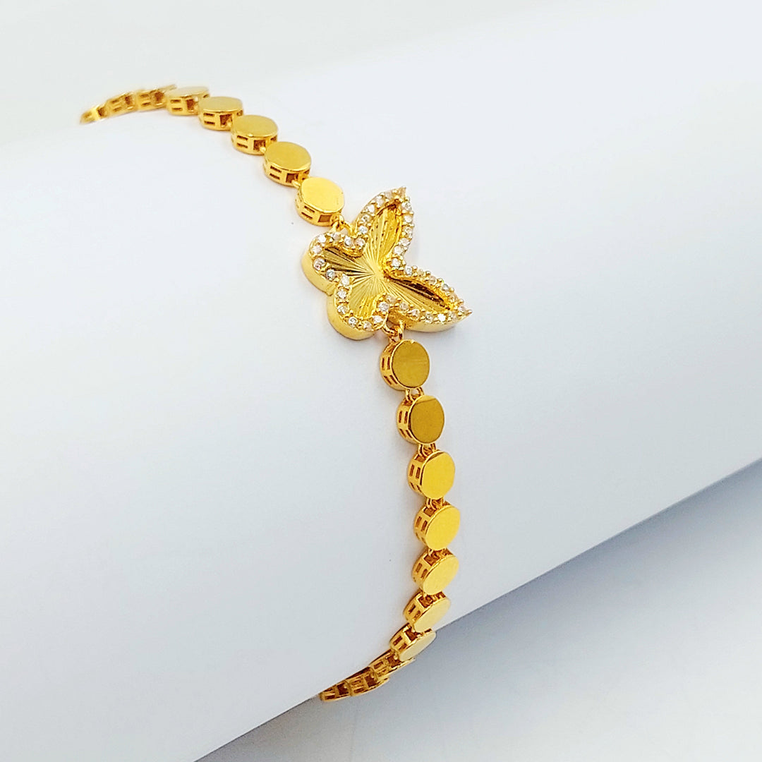 Deluxe Butterfly Bracelet Made of 21K Gold by Saeed Jewelry 