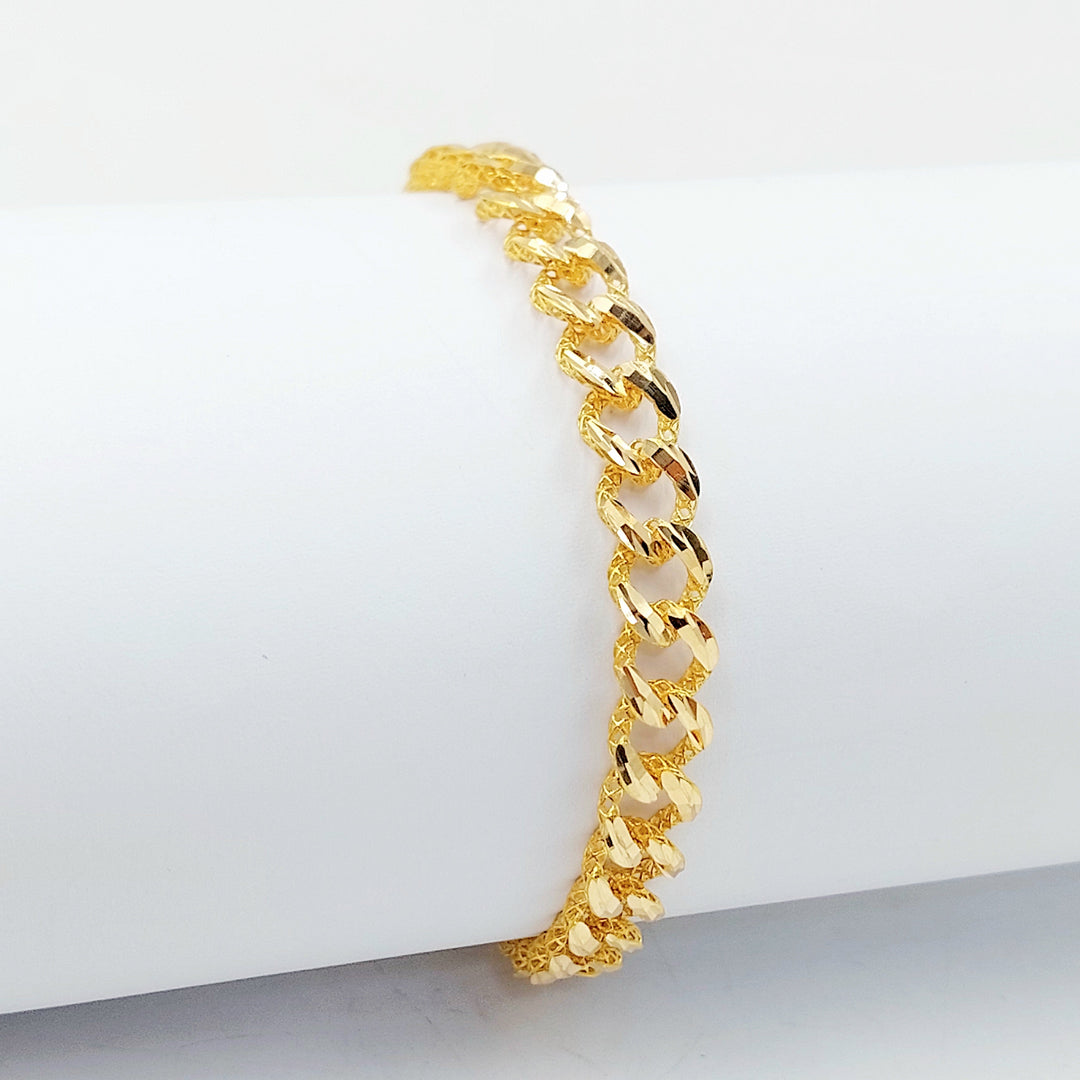 21K اسوارة جنزير اكسترا-مجوهرات الشيخ سعيد-Saeed Jewelry 