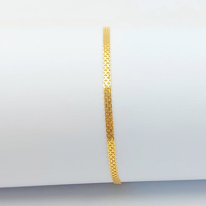 21K اسوارة مبسط اكسترا-مجوهرات الشيخ سعيد-Saeed Jewelry 