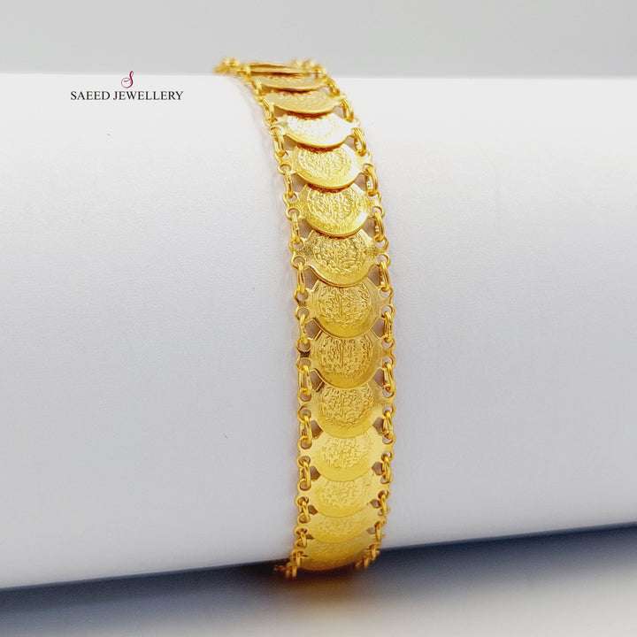 Deluxe Eighths Bracelet Made of 21K Gold by Saeed Jewelry 