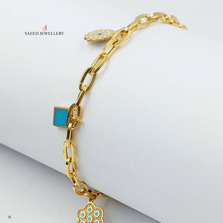 Deluxe Dandash Bracelet Made of 21K Gold by Saeed Jewelry 