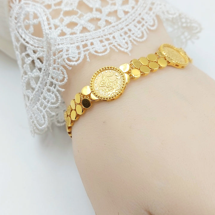 Deluxe Rashadi Bracelet Made of 21K Gold by Saeed Jewelry 