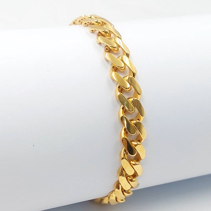 Deluxe Cuban Links Bracelet Made of 21K Gold by Saeed Jewelry 