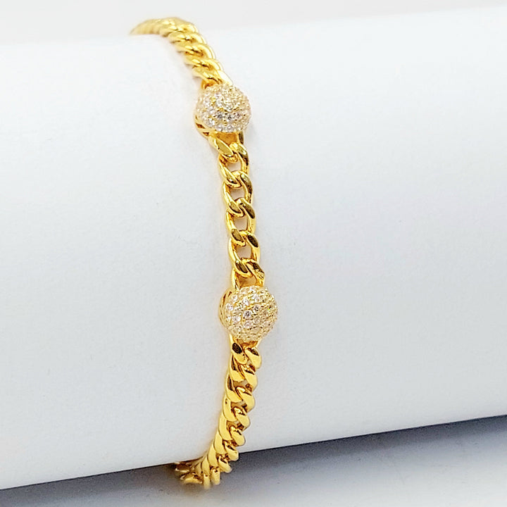 21K اسوارة جنزير اكسترا-مجوهرات الشيخ سعيد-Saeed Jewelry 