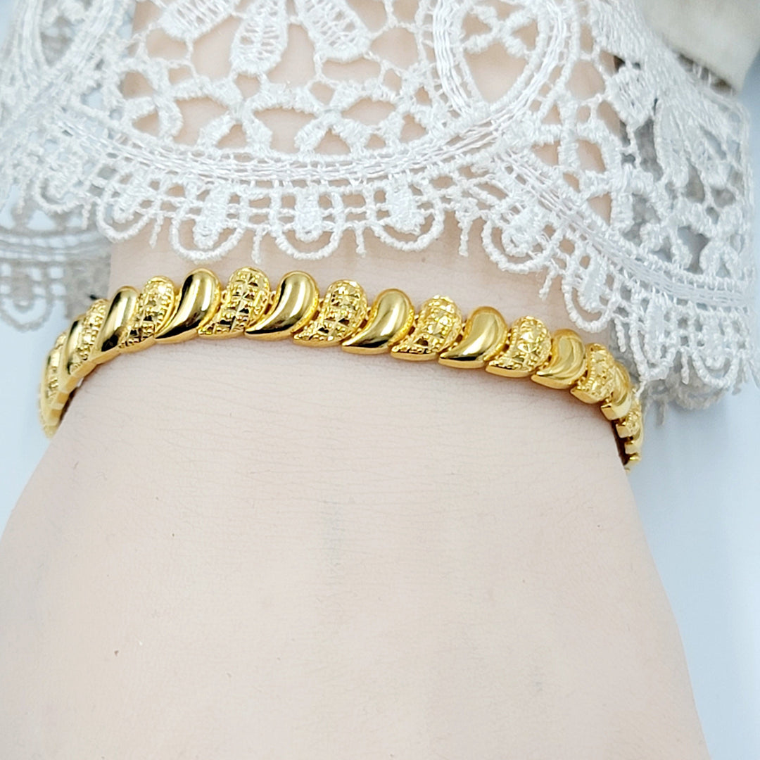 21K اسوارة دمعة اكسترا-مجوهرات الشيخ سعيد-Saeed Jewelry 