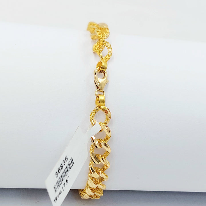 21K اسوارة جنزير اكسترا-مجوهرات الشيخ سعيد-Saeed Jewelry 