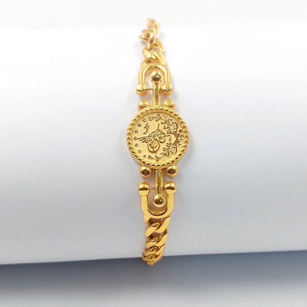 Deluxe Rashadi Bracelet Made of 21K Gold by Saeed Jewelry 
