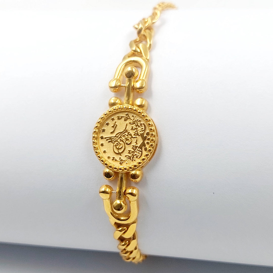 Deluxe Rashadi Bracelet Made of 21K Gold by Saeed Jewelry 