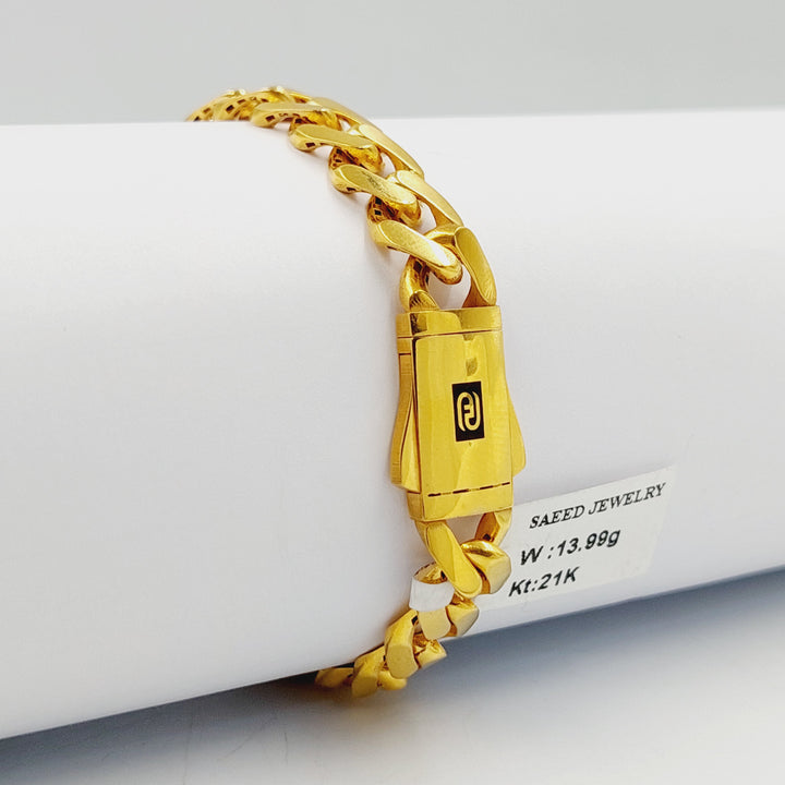 21K اسوارة جنزير اكسترا-مجوهرات الشيخ سعيد-Saeed Jewelry 