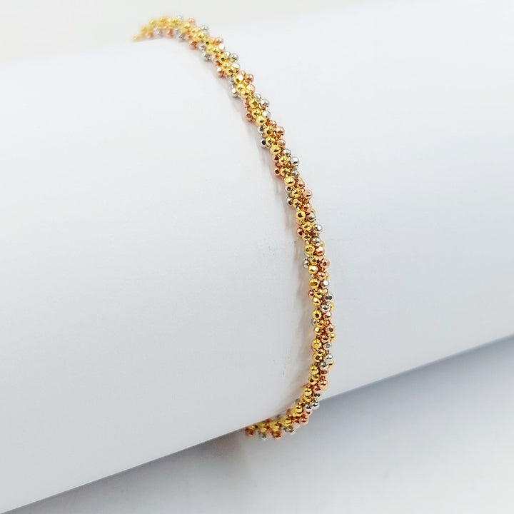 Deluxe Malaysian Bracelet Made of 21K Gold by Saeed Jewelry 
