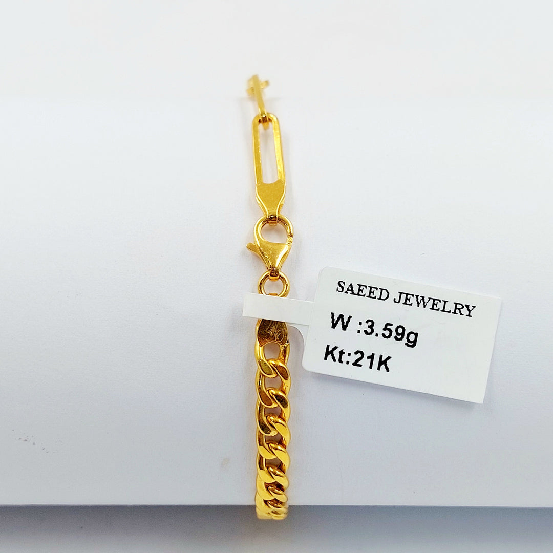 Deluxe Bracelet Made of 21K Gold by Saeed Jewelry 