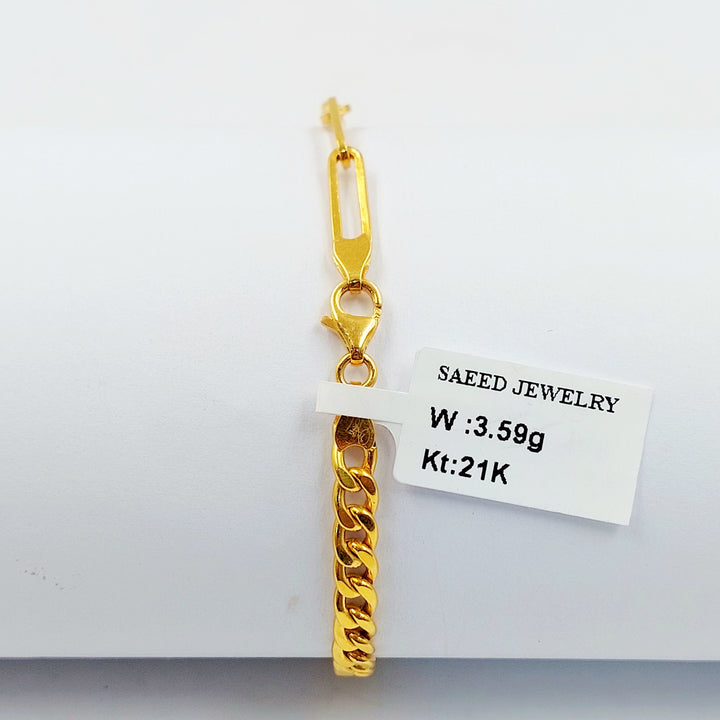 Deluxe Bracelet Made of 21K Gold by Saeed Jewelry 