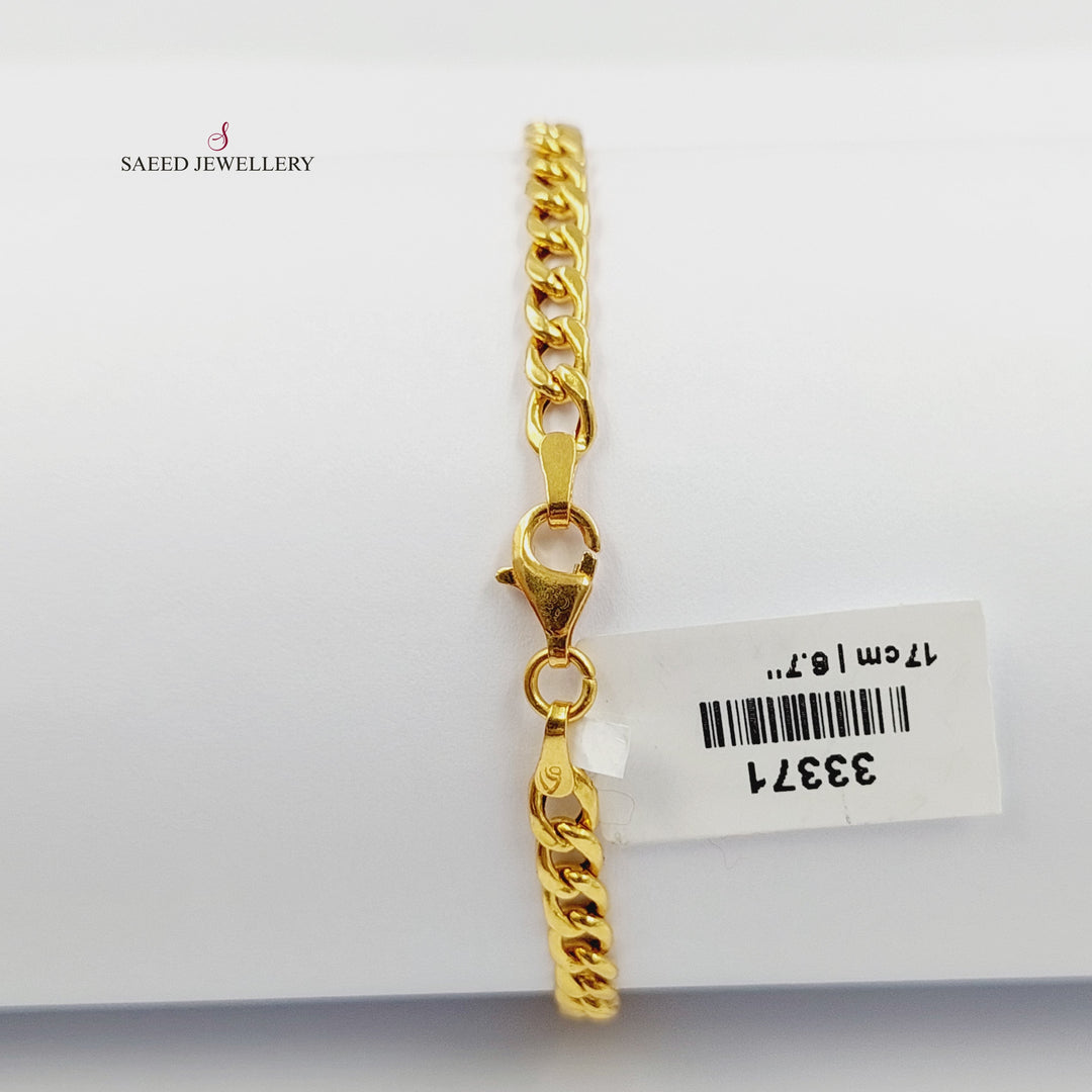 Deluxe Clover Bracelet Made of 21K Gold by Saeed Jewelry 