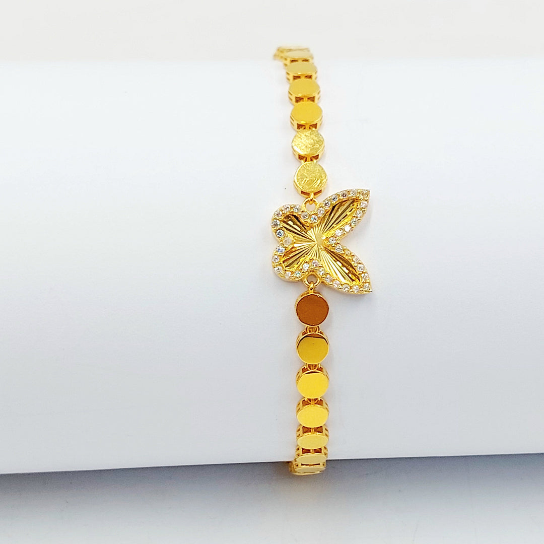 Deluxe Butterfly Bracelet Made of 21K Gold by Saeed Jewelry 