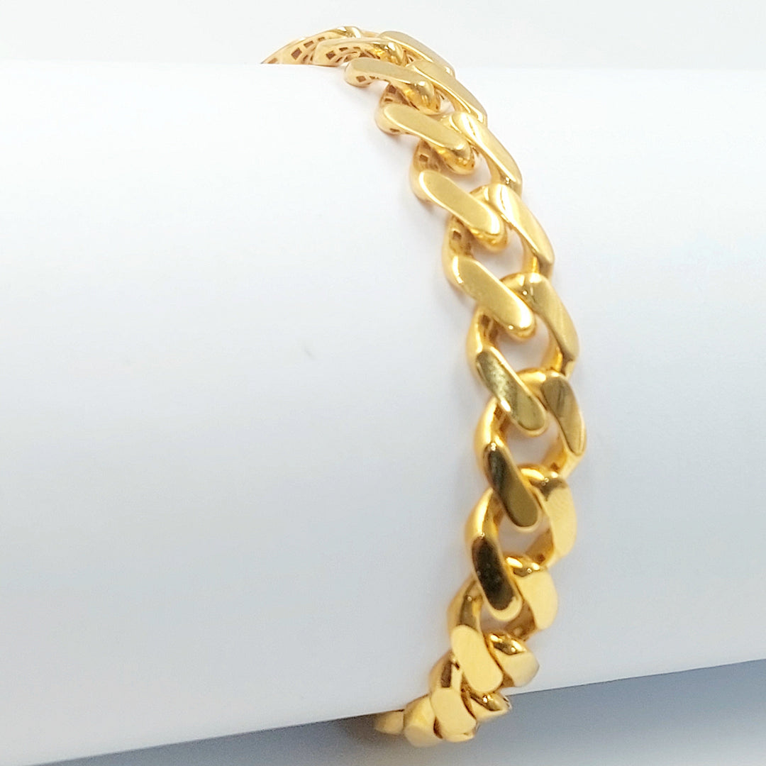Deluxe Cuban Links Bracelet Made of 21K Gold by Saeed Jewelry 