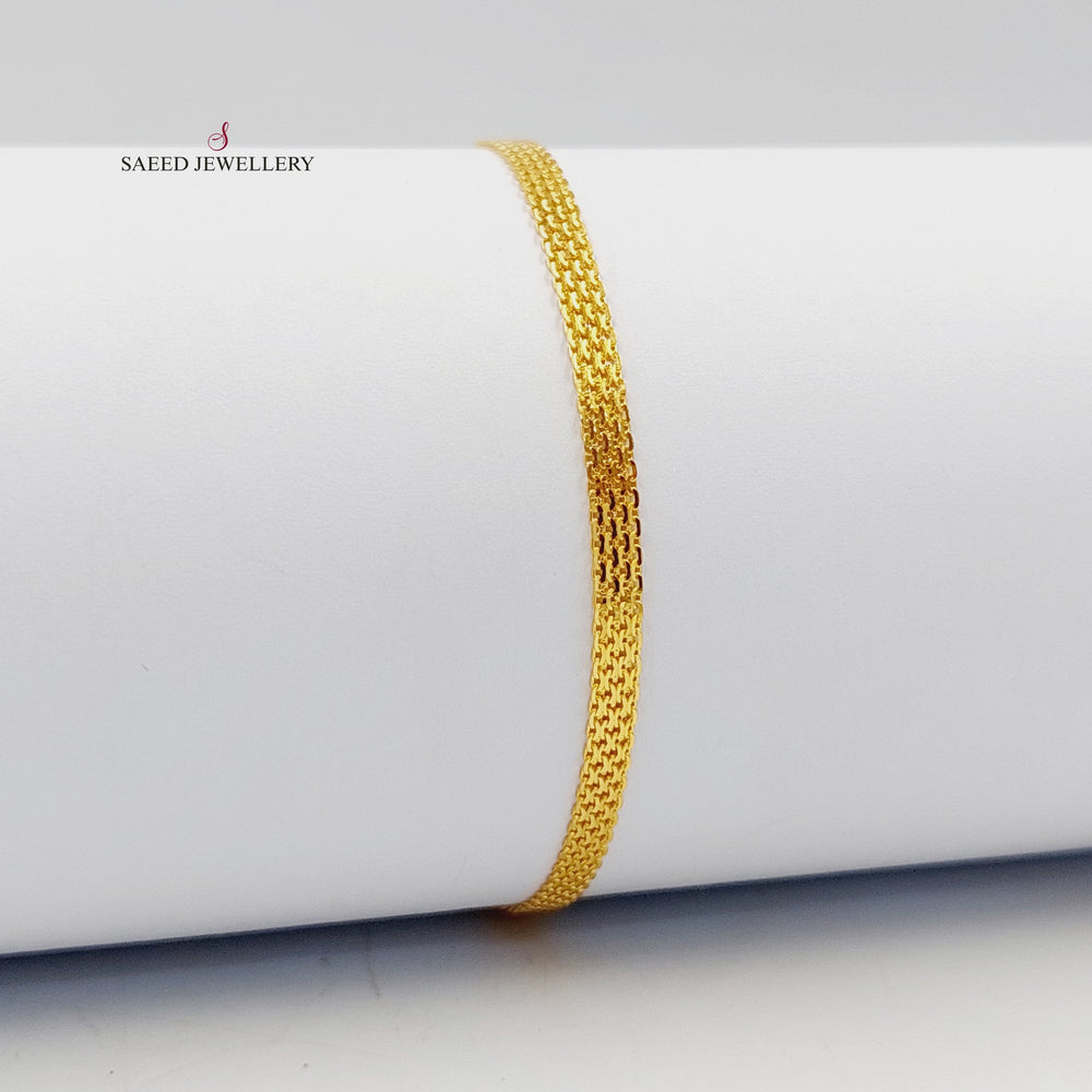 Deluxe Fancy Bracelet Made of 21K Gold by Saeed Jewelry 