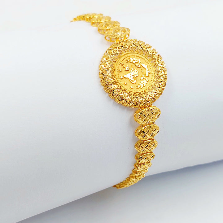Deluxe Rashadi Bracelet Made of 21K Gold by Saeed Jewelry 