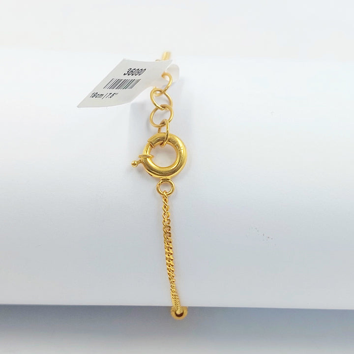 Deluxe Star Bracelet Made of 21K Gold by Saeed Jewelry 