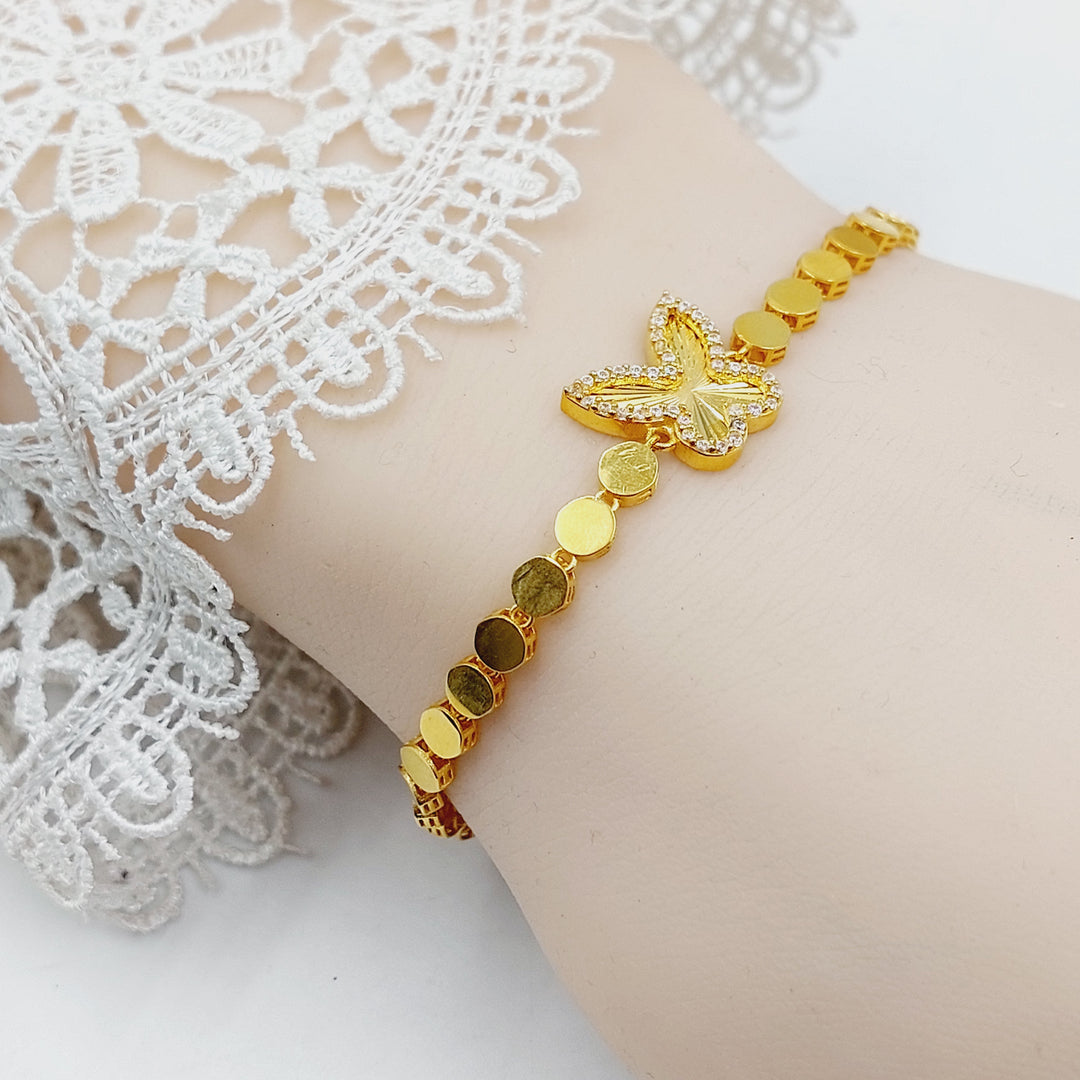 Deluxe Butterfly Bracelet Made of 21K Gold by Saeed Jewelry 