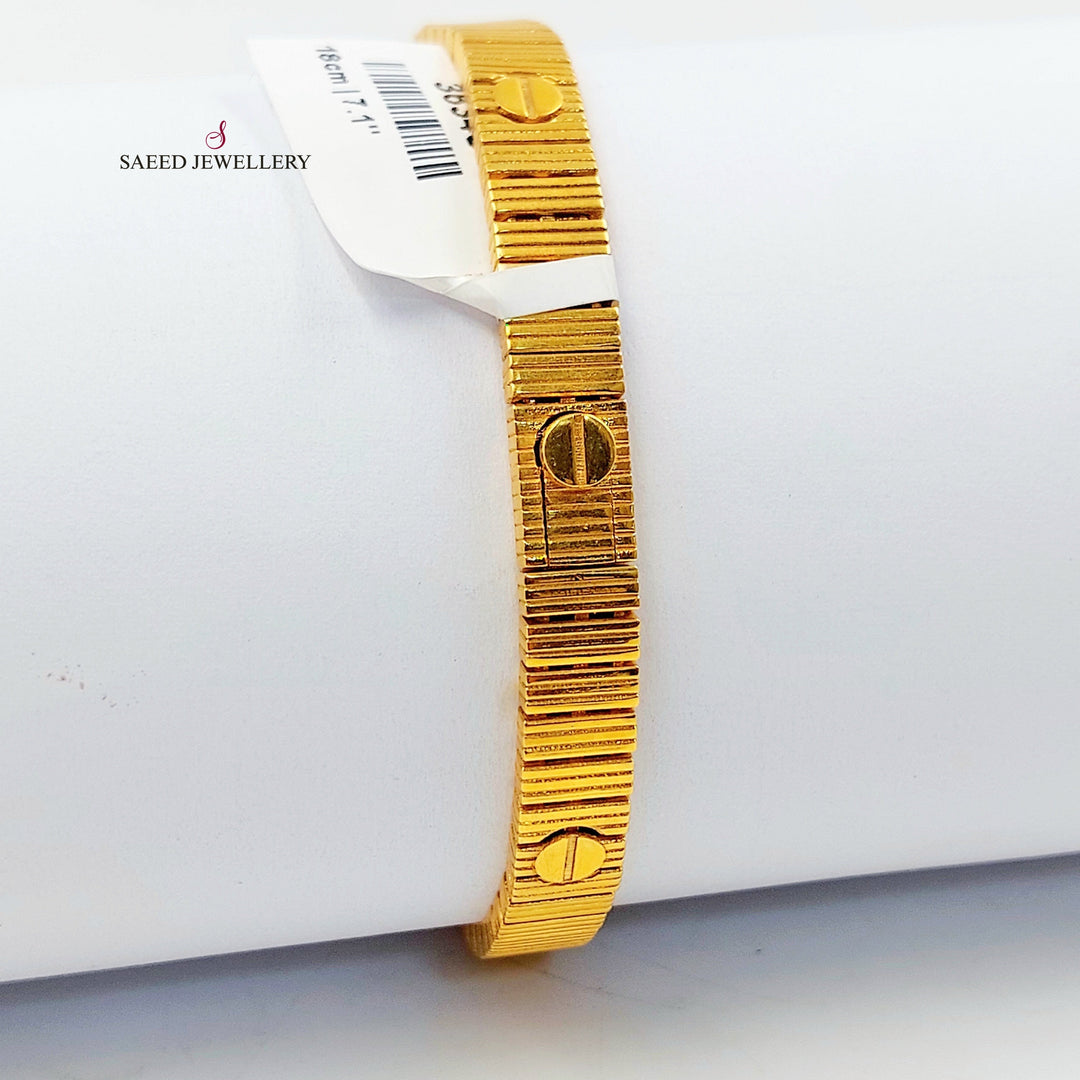 Deluxe Bracelet Made of 21K Gold by Saeed Jewelry 