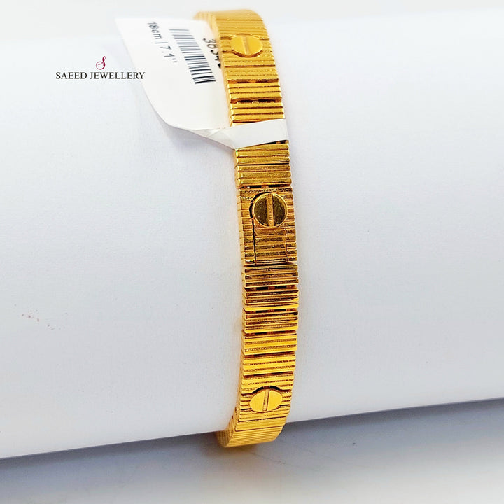 Deluxe Bracelet Made of 21K Gold by Saeed Jewelry 