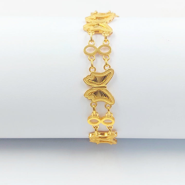 Deluxe Butterfly Bracelet Made of 21K Gold by Saeed Jewelry 