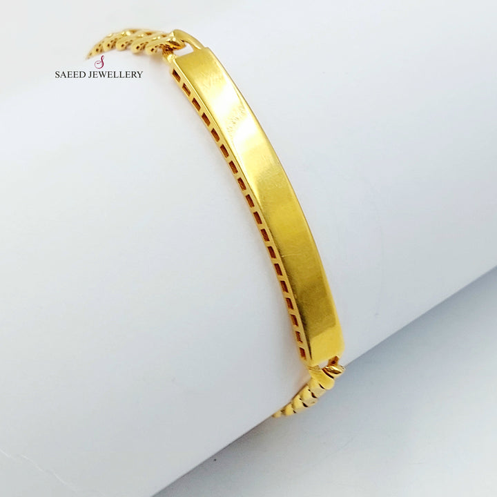 Deluxe Bar Bracelet Made of 21K Gold by Saeed Jewelry 