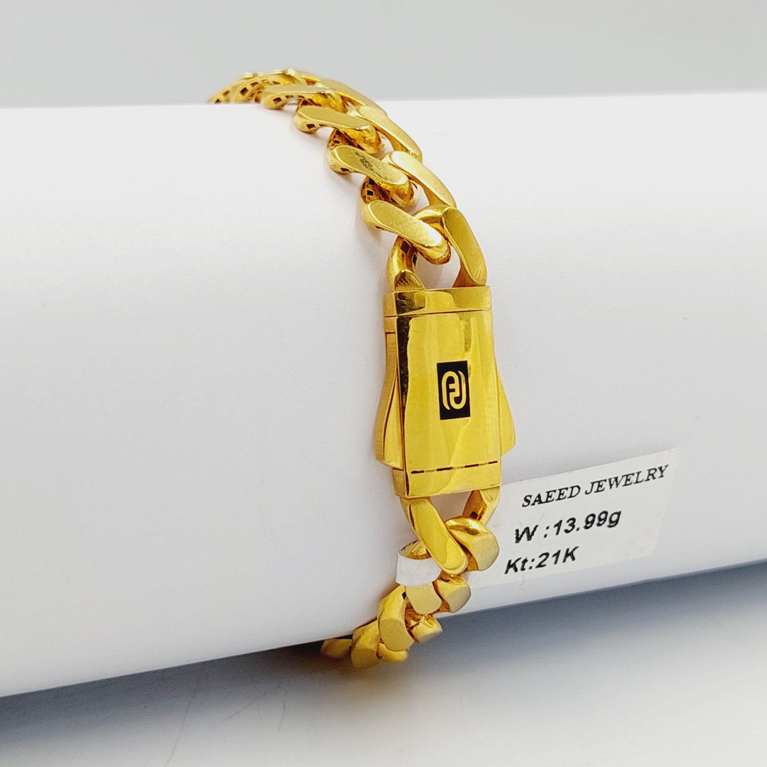 21K اسوارة جنزير اكسترا-مجوهرات الشيخ سعيد-Saeed Jewelry 