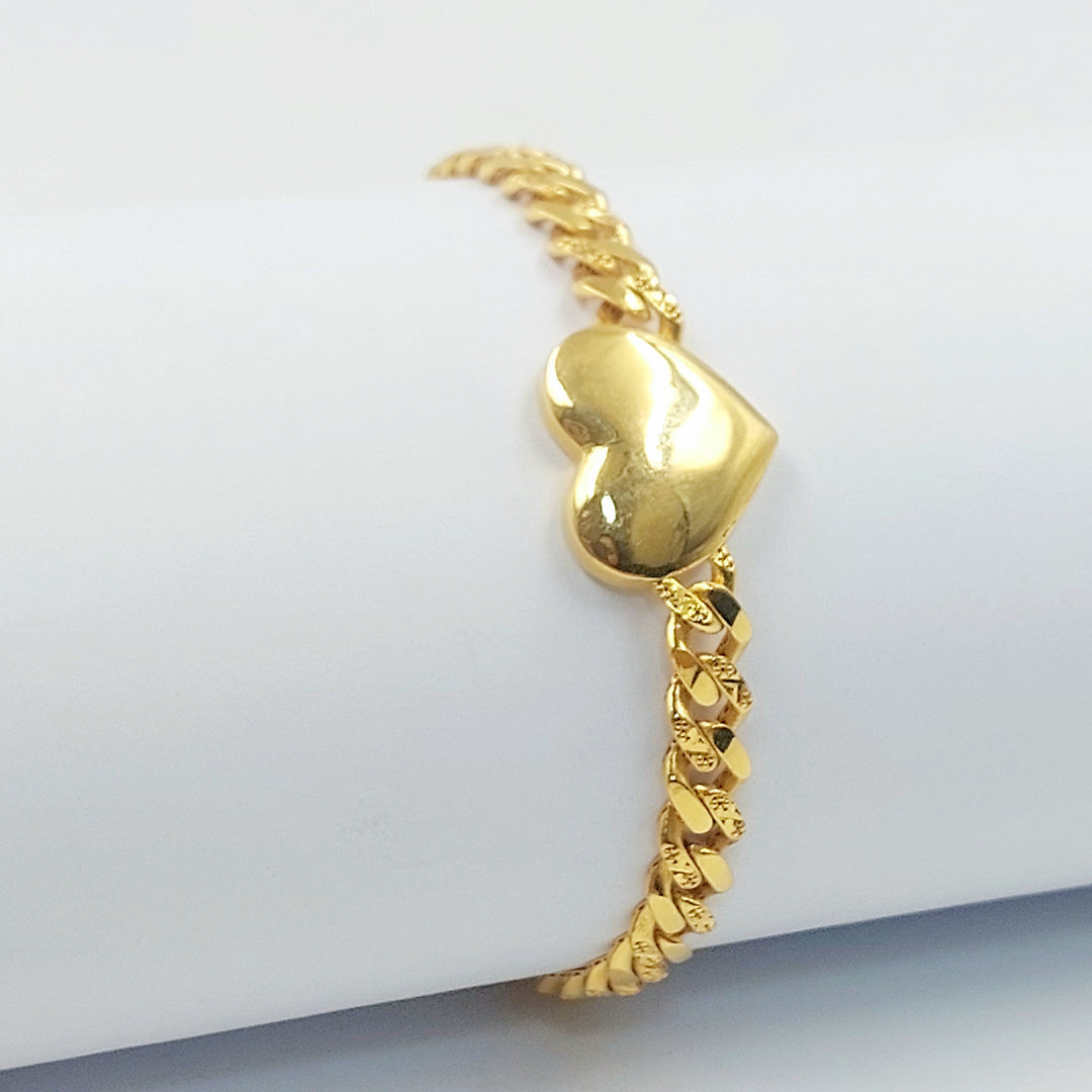 Deluxe Cuban Links Bracelet Made of 21K Gold by Saeed Jewelry 