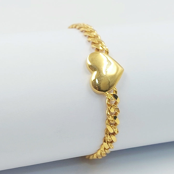 Deluxe Cuban Links Bracelet Made of 21K Gold by Saeed Jewelry 