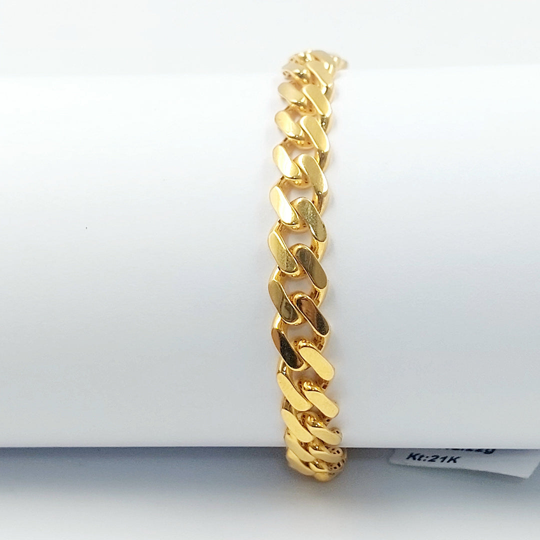 Deluxe Cuban Links Bracelet Made of 21K Gold by Saeed Jewelry 