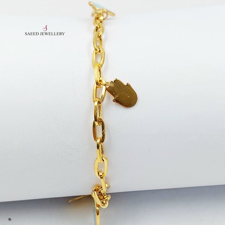 Deluxe Dandash Bracelet Made of 21K Gold by Saeed Jewelry 