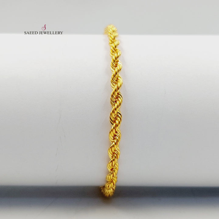 21K اسوارة جدل اكسترا-مجوهرات الشيخ سعيد-Saeed Jewelry 