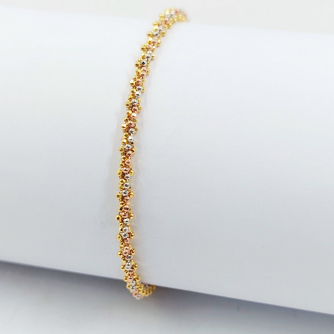 Deluxe Malaysian Bracelet Made of 21K Gold by Saeed Jewelry 