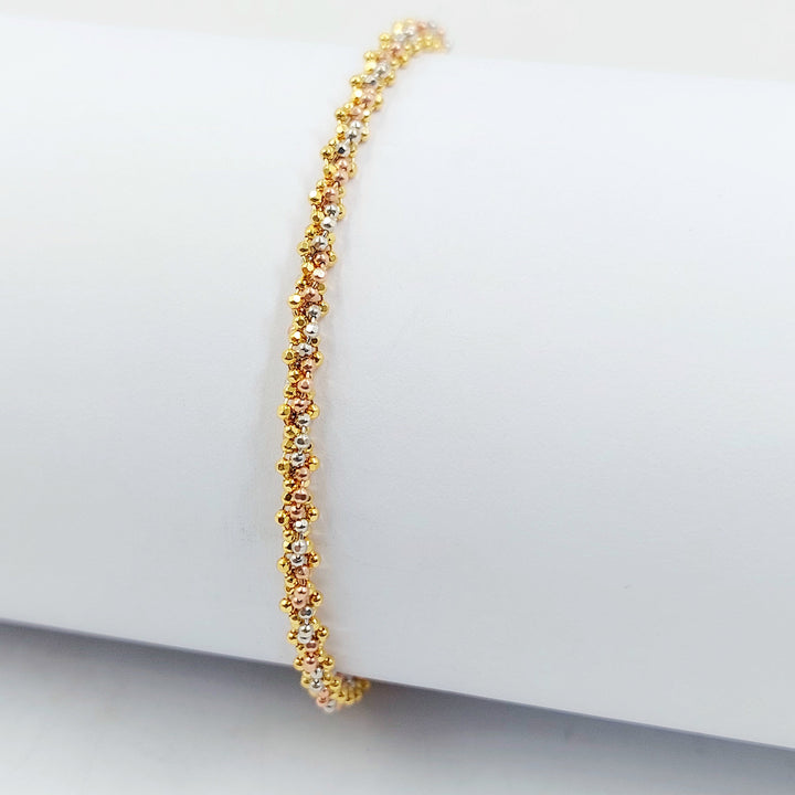 Deluxe Malaysian Bracelet Made of 21K Gold by Saeed Jewelry 