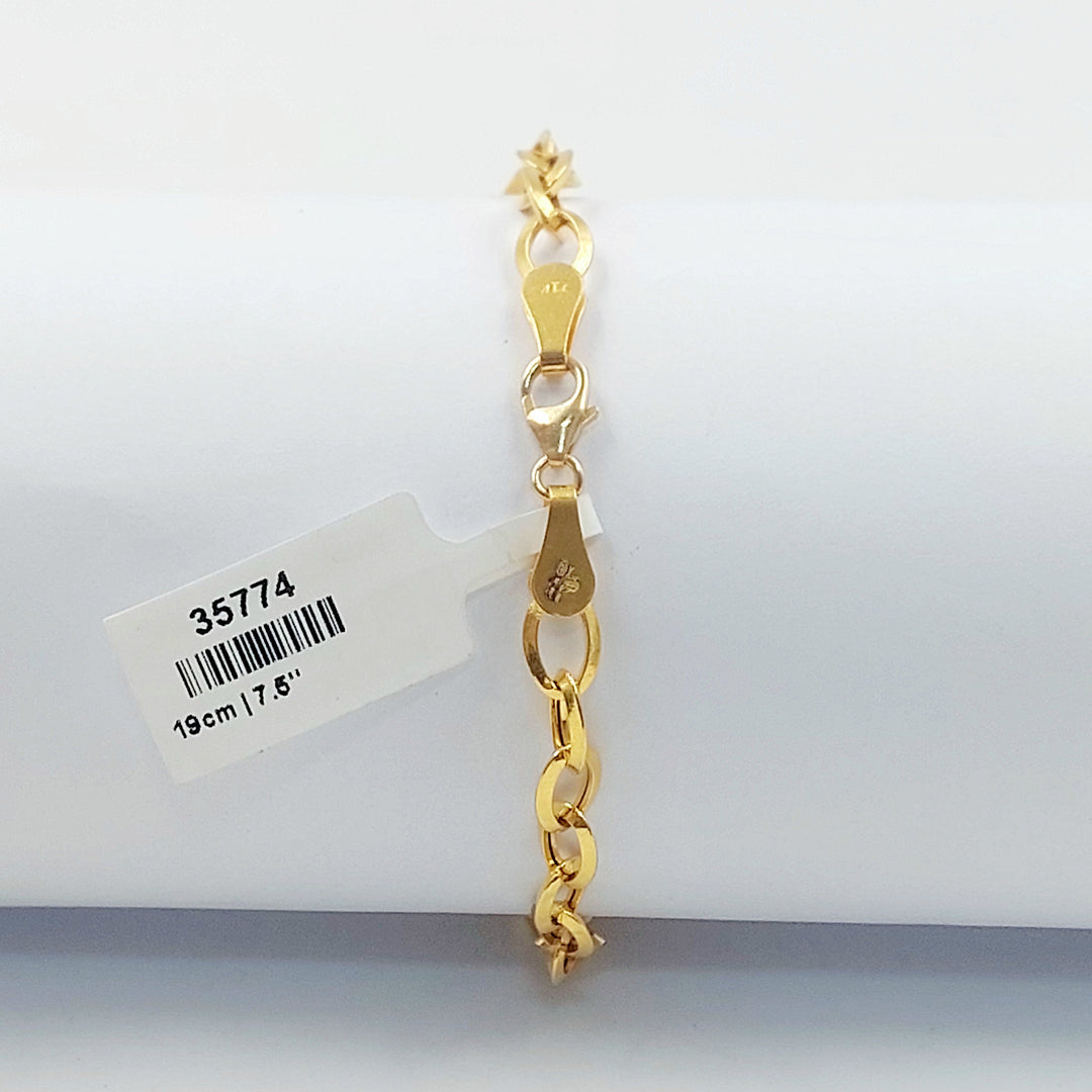 21K اسوارة بيبر كليب اكسترا-مجوهرات الشيخ سعيد-Saeed Jewelry 